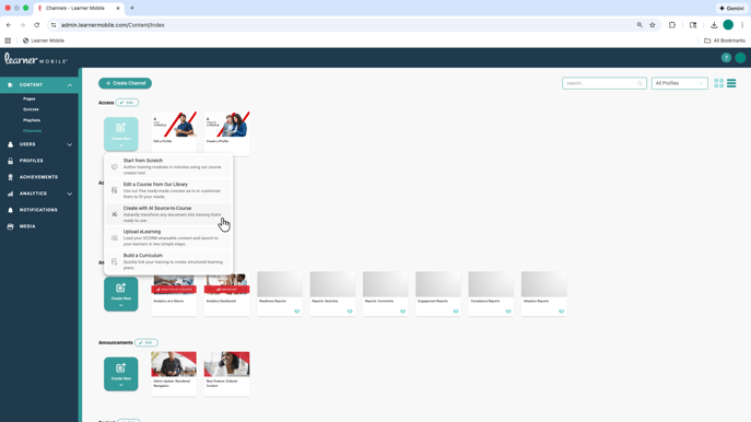 Create Source-to-Course
